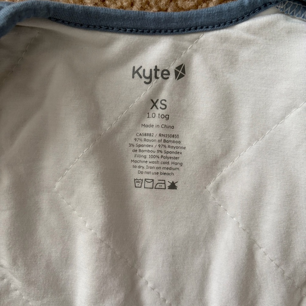 Kyte Baby Sleep Bag XS 1.0 TOG Slate - Picture 2 of 6